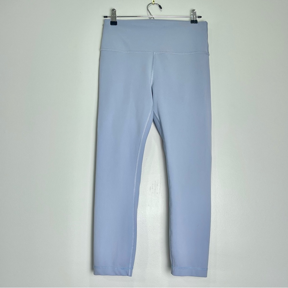 LULULEMON Women's Wunder Train High Rise Leggings Blue/Gray Everlux Size 10